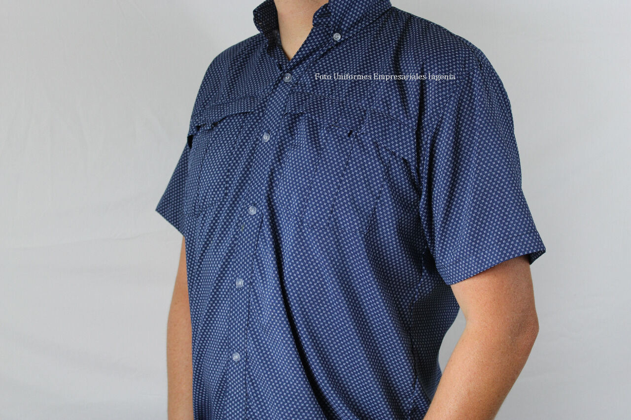 Camisa Columbia - Azul marino